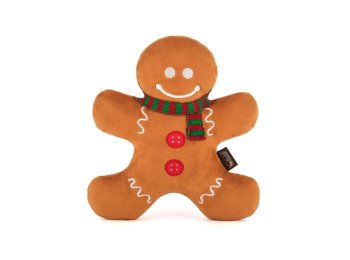 Holiday Classic Gingerbread Man - Pet Plush Toy for Dogs