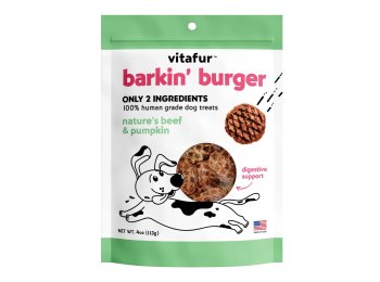 Vitafur Barkin Burger Dog 4oz. Nature's Beef Pumpkin