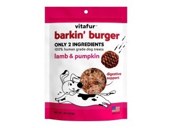 Vitafur Barkin Burger Dog 4oz. Lamb Pumpkin