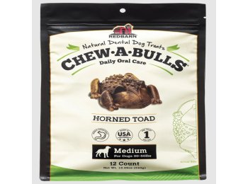 Redbarn Pet Products Chew-A-Bulls Dental Dog Treat Toad 1ea/12 pk, MD