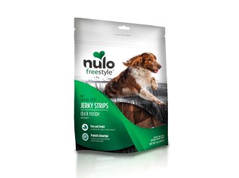 Nulo Freestyle Grain-Free Jerky Strip Dog Treats Duck w/Plums 1ea/5 oz
