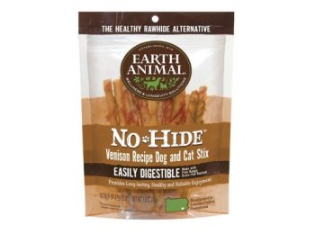 Earth Animal No Hide Venison Chews Dog Treats; 10 Pack