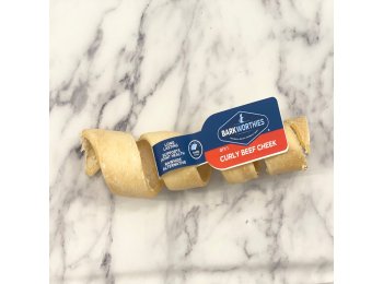 Barkworthies Dog Grain Free Beef Cheek Curly