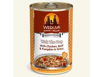 Weruva Wok The Dog With Chicken; Beef And Pumpkin In Gravy 14oz. (Case of 12)