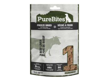 Purebites Freeze Dried Dog Treats Beef Liver 2oz.
