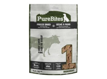 Purebites Freeze Dried Dog Treats Beef Liver 4.2oz.