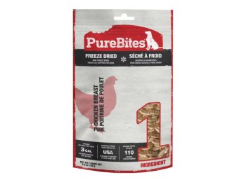 Purebites Freeze Dried Dog Treats Chicken Breast 3oz.