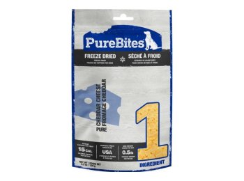 Purebites Freeze Dried Dog Treats Cheddar Cheese 4.2oz.