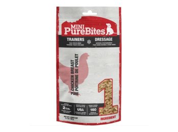 Purebites Freeze Dried Mini Trainers Dog Treats Chicken Breast 2.1oz.