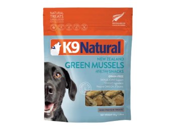 K9 Natural Dog Freeze-Dried Green-Lipped Mussel Snack Treats 1.76oz.