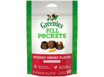 Greenies Pill Pockets for Capsules Hickory Smoke 1ea/30 ct, 7.9 oz