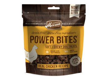 Merrick Power Bites Real Chicken Recipe 6 oz.(Case Of 6)