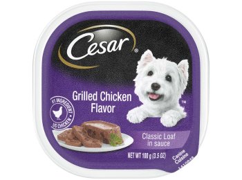 Cesar Classic Loaf in Sauce Adult Wet Dog Food Grilled Chicken 3.5 oz. (Case of 24)