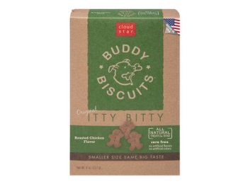 Cloud Star Original Itty Bitty Buddy Biscuits With Roasted Chicken Dog Treats; 8-oz. Box