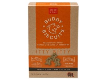 Cloud Star Original Itty Bitty Buddy Biscuits With Peanut Butter Dog Treats; 8-Oz. Box