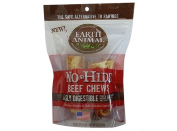 Earth Animal No Hide Beef Chews Dog Treats;Small ; 2 Pack