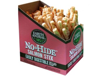 Earth Animal No Hide Salmon Chews Dog Treats; 90 Count Box