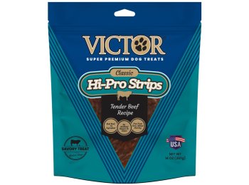 Victor Super Premium Dog Food Victor Classic Hi-Pro Strips Dog Treats Tender Beef Recipe 1ea/14 oz