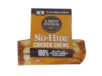 Earth Animal No Hide Chicken Chews Dog Treats, 4 Inch (Case Of 24)