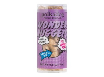 Polka Dog Wonder Nuggets Pork Apple Mini 2.5oz.