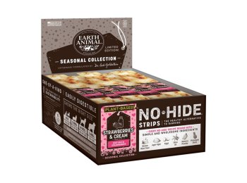 Earth Animal Dog No-Hide Strips Strawberry & Cream 60 Count