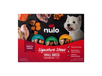 Nulo Signature Stew Small Breed Dog Food 3 Recipe Variety Pack 2.8oz. (Case of 12) (2 pack)