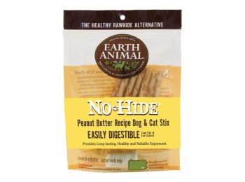 Earth Animal Nohide Peanut Butter Stix 10 Pk