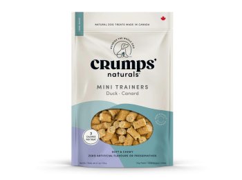 Crumps Naturals Dog 4.6oz. Mini Trainers Semi-Moist Duck