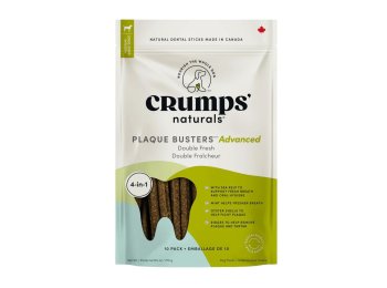 Crumps Naturals Dog 10Pk Plaque Busters Advanced Double Fresh