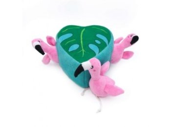 ZippyPaws Zippy Burrows - Flamingos in Monstera