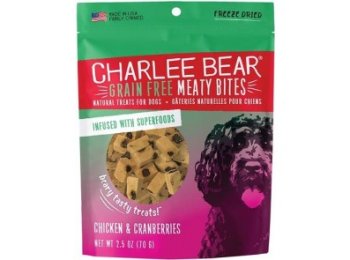 Charlee Bear Dog Meaty Bites Chicken & Cranberry 2.5oz.