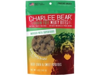 Charlee Bear Dog Meaty Bites Beef Liver & Sweet Potato 2.5oz.