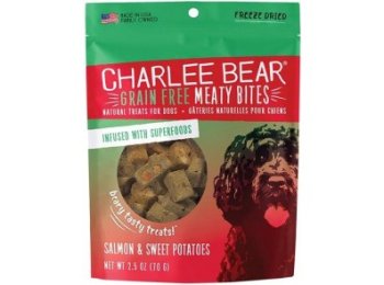 Charlee Bear Dog Meaty Bites Salmon & Sweet Potato 2.5oz.