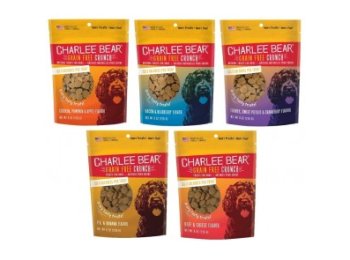 Charlee Bear Grain Free Crunch Dog Treats 8 Oz Beef & Cheese