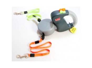 Wigzi Gel Leash - Dual Doggie Retractable