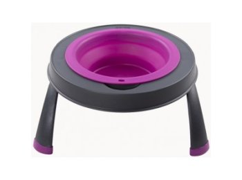 Dexas Single Elevated Feeder Pink 4 Cup