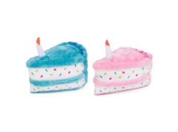 ZippyPaws Birthday Cake Blue