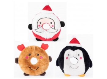 ZippyPaws Holiday Donutz Buddies Santa