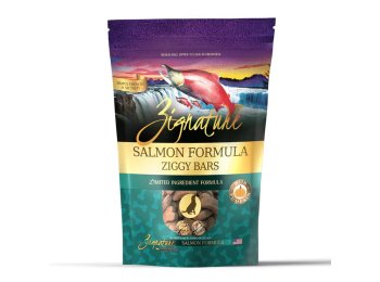 Zignature Dog Ziggy Bar Treat Salmon 12oz.