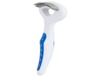 JW Pet Gripsoft Double Row Undercoat Rake Regular Teeth