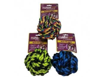 Multipet Nuts for Knots Ball Assorted Colors Small