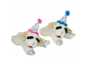 Multipet Lambchop w/ Birthday Hat Pink