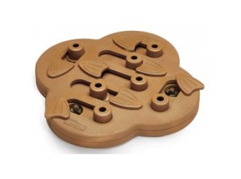 Nina Ottosson Dog Hide N' Slide Interactive Treat Puzzle Dog Toy, Tan - Level 2 (Intermediate)
