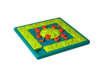 Nina Ottosson MultiPuzzle Interactive Dog Treat Puzzle Toy, Blue - Level 4 (Expert)