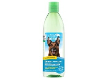TropiClean Fresh Breath No Brushing Dental Health Solution + Digestive Support 16 oz