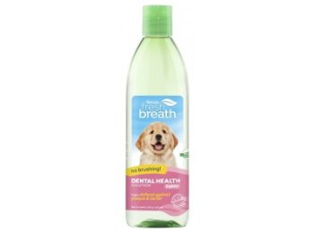 TropiClean Fresh Breath No Brushing Dental Health Solution Puppy 16 oz