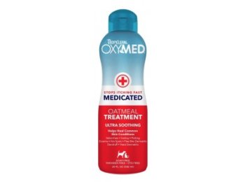 TropiClean OxyMed Medicated Rinse - Anti Itch Oatmeal Treatment 20 oz