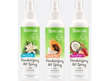 TropiClean Deodorizing Pet Spray 8 oz Baby Powder