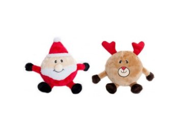 ZippyPaws Holiday Brainey Santa