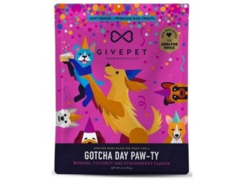 GivePet Dog Treats Gotcha Day Paw-ty 6 Oz.